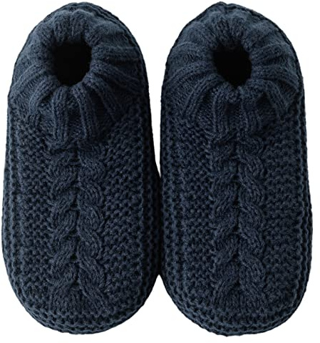 Vihir Hüttensocken Herren & Damen Winter, Rutschfeste Hausschuh Socken, Dicke Pantoffel Socken, Weiche Stoppersocken, Slipper Socken, Warme Hüttensocken Winter Weihnachtssocken Geschenk 1 Paar