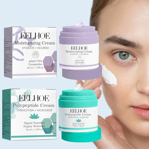 2PC Lala Retro Whipped Cream, Push Down Cream Dispenser with Pump, Replenishing Moisturiser for Skin Protection and Rejuvenation