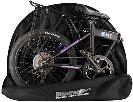 SUNTTELF Folding Bike Bag for 14-20inch Bicycle Carry Bags for Brompton Travel Case Bikes Transport Bag for Car Train Air Travel Portable
