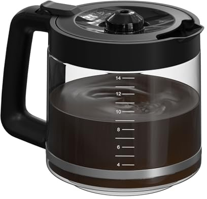 14-Cup Coffee Pot Replacement Carafe Compatible with Mr. Coffee 14-Cup Programmable Coffee Maker, Model #: BVMC-PC14-CARAFE. 1 Pack