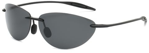 UINOFER Lunettes de soleil polarisées pour homme - Noir - Matrix Agent - Verres polarisés - Verres fumés - Unisexe - Vintage (C), 1 pièce, L