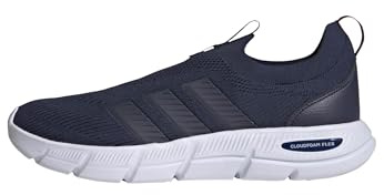 adidas Hombre Cloudfoam Flex Slip ON Shoes, Dark Blue/Shadow Navy/Shadow Red, 47 1/3 EU