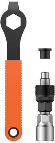 Pawfly Fahrrad Kurbelabzieher Kurbelentfernungswerkzeug mit Schlüssel und Oberkappe Tretlager Werkzeug Fahrradreparaturset für Vierkant Taper Shimano und ISIS Keilprofil Kurbelarme