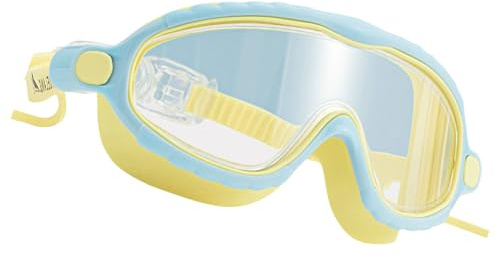 BUBEFSKD Kids Swimming Goggles Children Swim With Earplugs Water And Frogs Resistant Wide View Kids Swim For 4-14 Children Swimming Goggles