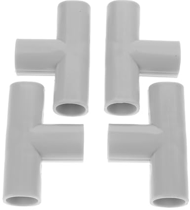 Gatuida Connecteurs en T pour Parc Bébé 4 Pièces Tubes Acier Robustes pour Clôture Ajustable Intérieur Extérieur Chambres Balcons
