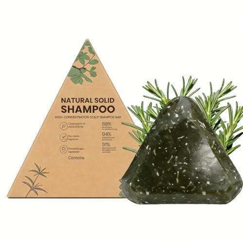 Scalp Revival Bar, shampoo amino migliorato, sapone per capelli al rosmarino, anti-caduta naturale, idratante e cura delle erbe, per tutti i tipi di capelli (1 pezzo)