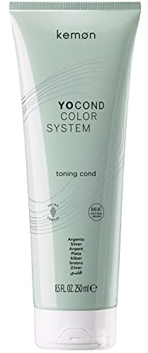 Kemon - Yo Cond Silver, reflektierendes Conditioner natürlichen Ursprungs, mit Joghurt-Extrakt und pflegenden und biologischen Pflanzen, 250 ml