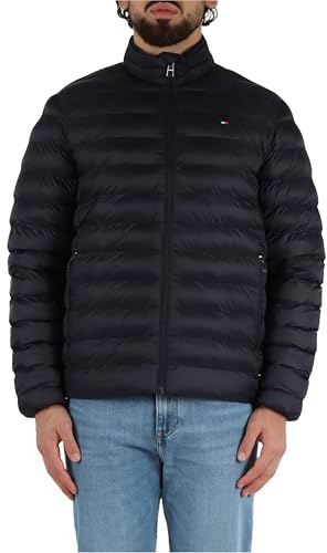 Tommy Hilfiger Chaqueta reciclada para hombre, MW0MW39990, color azul, talla M, Azul (Desert Sky), M