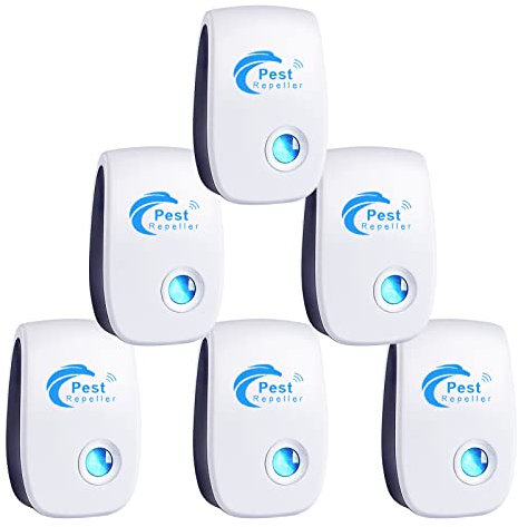 Ultraschall Schädlingsbekämpfer 6 Stück, Insektenschutzmittel Moskitoschutz Innenräumen Pest Repeller, Schädlingsbekämpfung Kakerlaken,Mäuse,Mücken,Spinnen,Fliegen,Moskito ﻿ ﻿ ﻿ ﻿ ﻿ ﻿ ﻿
