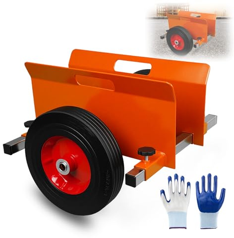 WUDLEP Heavy Duty Orange Panel Dolly Cart, 1100LBS Capacity