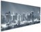Wallario Küchenrückwand aus Glas 125 x 50 cm, Motiv: New York Skyline - Schwarz Weiß Blau | Spritzschutz abwischbar & pflegeleicht
