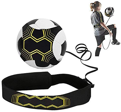 ONEVER Football Kick Trainer - Footballs Training Equipment, Soccer Solo Skill Practice Training Aid, Training Aid Footballs Skills Improvement for Kids Adults Football Gifts for Boys