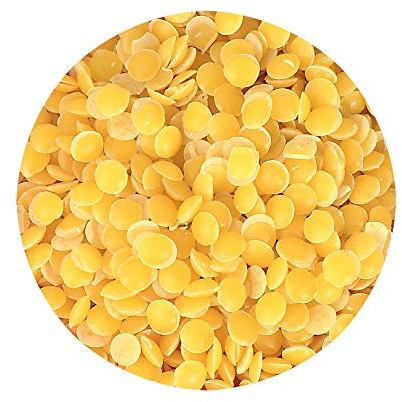 NKlaus 100g Cera pura de abejas pastilla amarilla sin aditivos velas de papel de cera de bricolaje 1344
