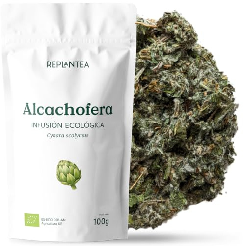 ALCACHOFERA INFUSION ECOLÓGICA 100G (50 Tazas) | Hojas de Alcachofa para Infusión | Cynara scolymus REPLANTEA