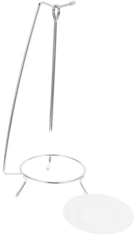 Hoement Supporto in Acciaio Inossidabile Per Barbecue Appendino Per Spiedini Con Aghi Affilati, Griglia Sospesa Salvaspazio Per Kebab e Alimenti Alla Griglia, Set Portatile Per Cucina Outdoor