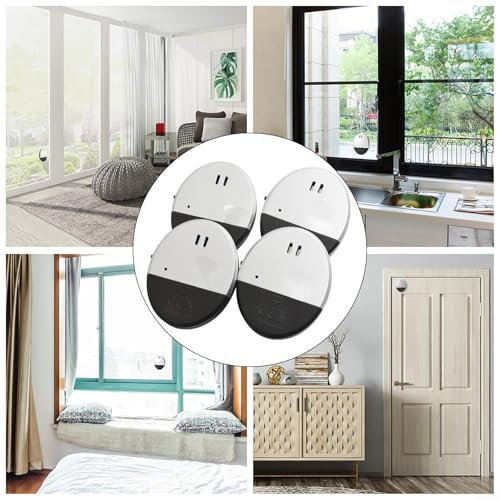 Détecteur de bris de verre au design compact efficace pour détecter les vibrations à 130 dB (2 pièces)