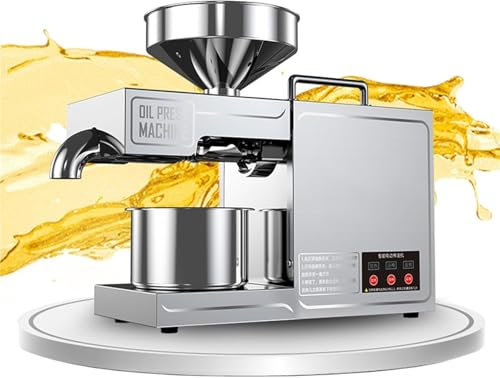 Pressa Olio Elettrico Frantoio Olive 1000W Macchina Per Spremere L'olio Temperatura Automatica Frantoio Olio,Macchina automatica estrattore olio