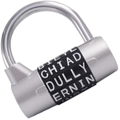 Serratura A Combinazione Di Lettere - Serratura Di Sicurezza Per Armadietti,Serratura Per Guardaroba, Lucchetto A Codice Portatile Per Valigie E Porte Con Catena