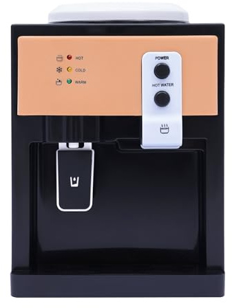 Dispensador de agua eléctrico de 550 W, dispensador de agua caliente y fría, para escritorios, mesitas de noche, compatible con cubos de agua de 3,5 L, 5 L, 10 L y 18,9 L