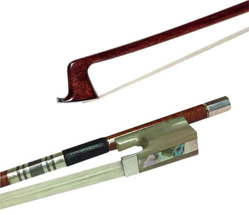Handmade Violin Bows Hybrid Carbon Fiber Violin Bow White Ox Horn Fittings Wood Skin Lightweight Fast Response