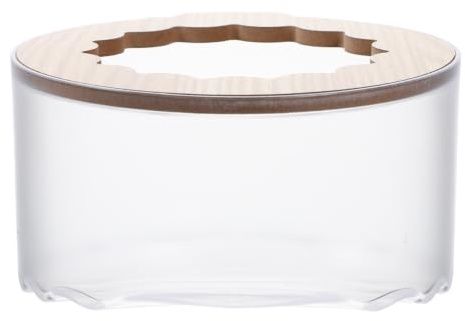 YARNOW Bac de Bain de Sable pour Hamster Salle de Bain pour Hamster en Abs et Bois Couvercle Amovible et Chinchilla et Chinchilla Petit Animal