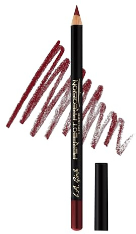L.A. Girl PERFECT PRECISION LIPLINER, Deep Red GP721 - Rich Colour Lip Pencil for Defining, Lining and Shaping Lips - Smooth, Long-Lasting, Easy to Apply