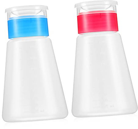 NOLITOY 2pièces Bouteilles Distributrices De Liquide avec Pompe Flacons pour Vernis à Et Démaquillant Couleurs Et Pratiques Et Économiques