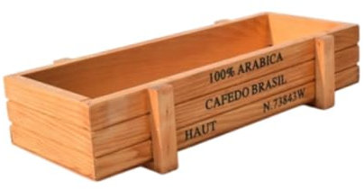 Baoblaze Plante de Fleur en Bois Conteneur de Culture Conteneur Polyvalent Polyvalent Boîte à récipient de Plante pour Le Bureau de, Brun