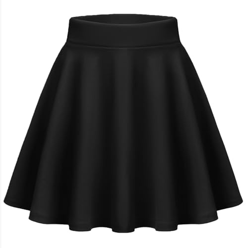 Zeagoo Casual Black Skirt for Women Pleated Skirts for Women Going Out Fashion Mini Skirt Casual Short Skirts Black