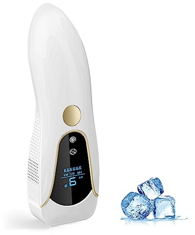 Finequin Laser Hair Removal for Women and Men, Air 15 Ice-cooling IPL Device Hair Removal for Nearly Painless & Long-Lasting Results From Home, 3 Modes & Auto Flashing for Fast Full Body Hair Removal