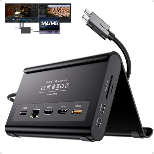 MacBook Docking Station Dual Monitor 4K a 60 Hz para MacBook Pro/Air M4/M5