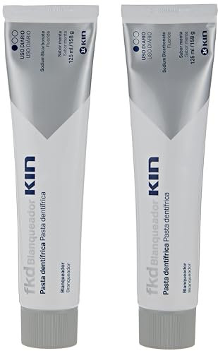 KIN fkd Pasta de Dientes Blanqueadora Pack 2x1 | Pasta Dentífrica Sabor Menta - 125 ml x 2