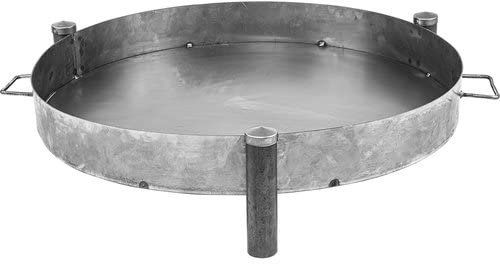Browin Eldstad 80 cm i Kraftigt Råstål - Robust Eldkorg för Trädgård och Uteplats - Industriell Design - Stabil och Säker Konstruktion - Tillverkad i Europa - 330490