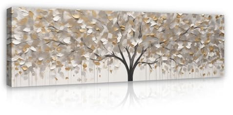 WallArena - Cuadros en lienzo - Árbol, 145x45 cm - Imagen sobre lienzo - Cuadro de pared XXL grande - Cuadros de pared para salon y dormitorio - para salon modernos impresion artistica