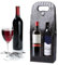 Bolsa de botella de vino tinto, 2 botellas de vino bolsa portadores de vino muerto champán bolsa de regalo, reutilizable de cuero vino tote bolsa de caja de transporte, botella de vino de cuero Packag