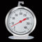 Backofenthermometer für Gasherd, Ofenthermometer für Backofen, Thermometer für Elektroherd, Messbereich 0°C bis 400°C, Edelstahl Ofenthermometer mit großem Zifferblatt zum Backen BBQ & Kochen