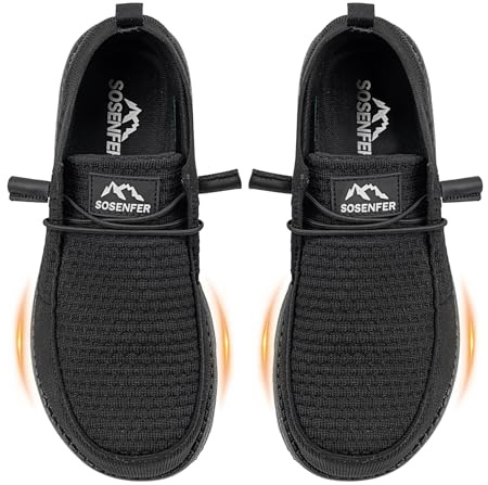 Sosenfer Steel Toe Shoes for Men | Slip Resistant Work Boots with Composite Toe | Lightweight Safety Loafers for Construction & Warehouse | Non-Slip Rubber Outsole-HEISE-42