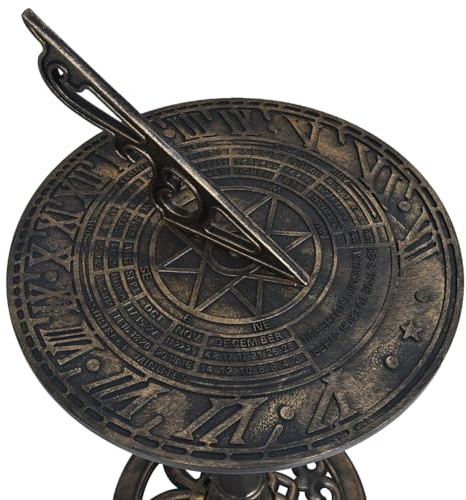 Vopese Sonnenuhr Bronze 35,5 x 82 cm Kunststoff Kunstornamente, Wohndekoration 48225
