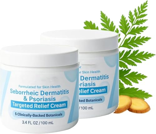 2 Pezzi Crema Per Il Trattamento Della Dermatite Seborroica E Della Psoriasi -Balsamo Lenitivo Per Il Cuoio Capelluto, Crema Rigenerante Per La Barba Per Cuoio Capelluto E Pelle Morbidi E Lenitis