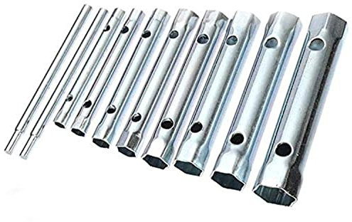Young Wolf 10Pcs Plumber Back Nut Spark Plug Spanner Duel-Ended Wrench Socket Set 6-22mm