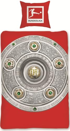 SkyBrands Bettwäsche Bundesliga Meisterschale Bezug 135x200cm Kissen 80x80cm