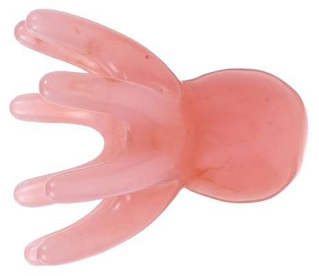 Octopus Scalp Massager Comb, Resin Pink Handheld Head Massage Tool | 8 Tentacles, Multipoint Deep Massage, Portable Design, Relieves Scalp Tension, for Bedtime or Anytime