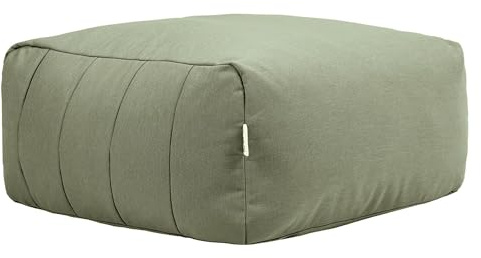 Icon Zen Tabouret, Matériau Extérieur, Pouf Geant avec Remplissage, Vert