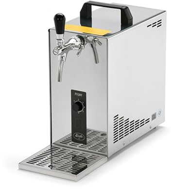 Tireuse a Biere, PYGMY 25, Machine a Biere, Refroidisseur à Sec 1 Sortie en Acier Inoxydable, Pompe a Biere 30 litres/h, Green Line