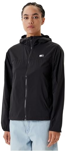 Tommy Jeans Donna Giacca a Vento Outdoor Shell con Cappuccio, Nero (Black), M