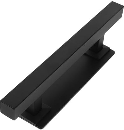 SHINEOFI 1Set Maniglia per Porta Scorrevole Acciaio Carbonio Design Moderno e Pratico per Fienili e Garage Accessorio per Porte Interne e Scorrevoli Opaco