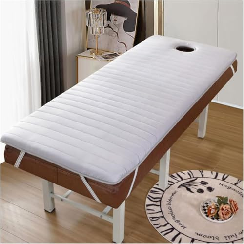 GDDUOYUE Materasso Pieghevole per Lettino da Massaggio in Memory Foam – Topper Morbido, Traspirante e Antiscivolo per Spa ed Estetista,Style 1,190×70cm