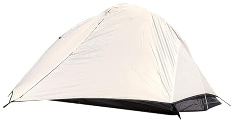 Ejoyous Campingtält, Ultralätt 1-personstält för Camping, Vattentäta Aluminiumstolpar för Utomhusaktiviteter Som Fiske, Vildmarksexpeditioner och Jakt (Vit)