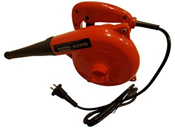 Mini Hand Held Electric Air Blower and Air Vacuum Tool (Red)