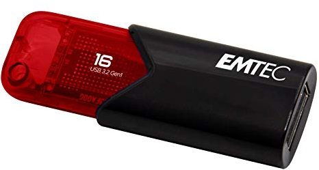 EMTEC Memoria usb 3.2 click easy 16 gb rojo